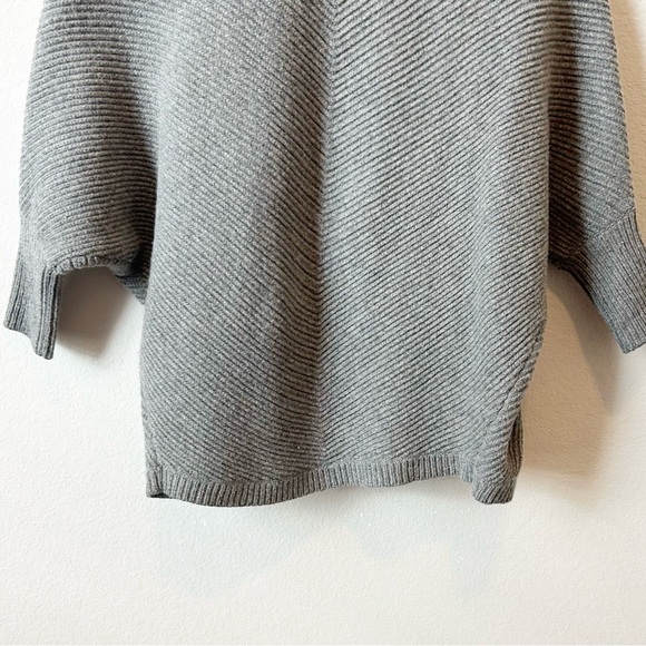 Madewell Heather Gray Women's 100% Merino Wool Sculptor Open Cardigan Sz M/L - Picture 13 of 15